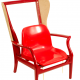 'Custom Made Chair' - Red Armchair by Karen Ryan